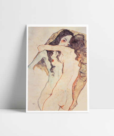 Deux femmes s'embrassant, 1911